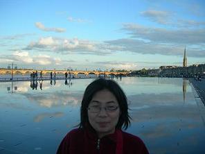 Miroir d'eau sur la Place de la Bourse
