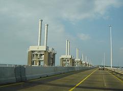 La N57 sur le barrage